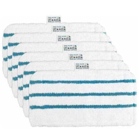 6 Lingettes Microfibres Chiffrons Remplacement pour Balai Vapeur Black Decker Alternative
