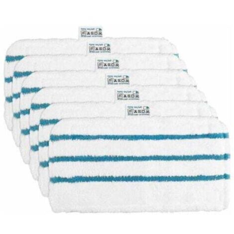 6 Lingettes Microfibres Chiffrons Remplacement pour Balai Vapeur Black Decker Alternative-Crezuo