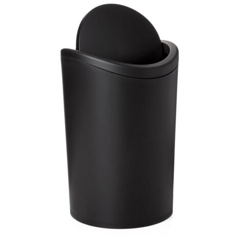 6-Liter-Badezimmerabfalleimer, schwarz, TATAY TATAY