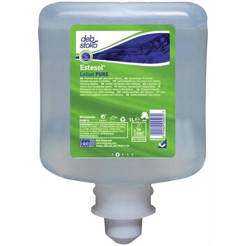 Deb Estesol Lotion Pure 1 Litre Cartridge PUW1L DEB02510