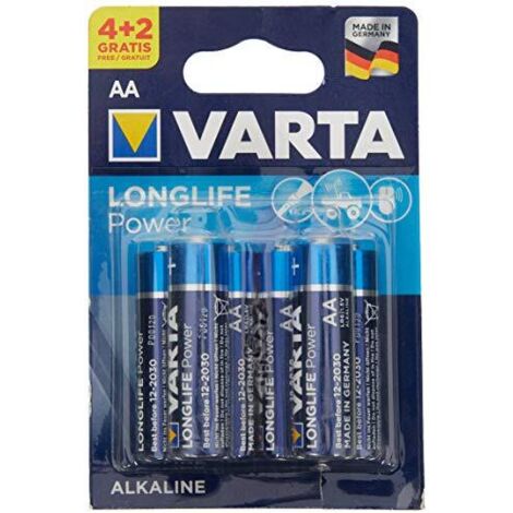 6 LR6 AA VARTA Batterie alcaline AA