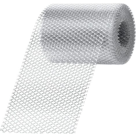 6 m Rouleau de protection de gouttière en aluminium de pour bloquer les feuilles, les brindilles et les débris