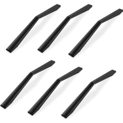 6 maniglie per ante da cucina da 128 mm in lega di alluminio nera, maniglie per mobili da cucina, decorazione per mobili da cucina