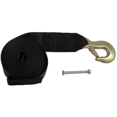 6 Metre Hand Winch Strap - 50MM 2500LBS Hook Eye Belt Webbing