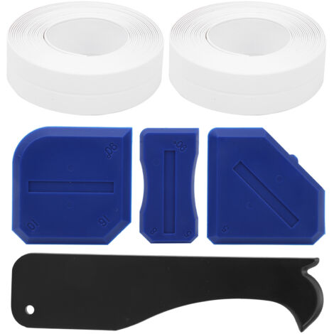 6 Outils de Finition pour Joints de Carrelage, Racloir en Plastique et Verre, Kit de Scellement et Truelle
