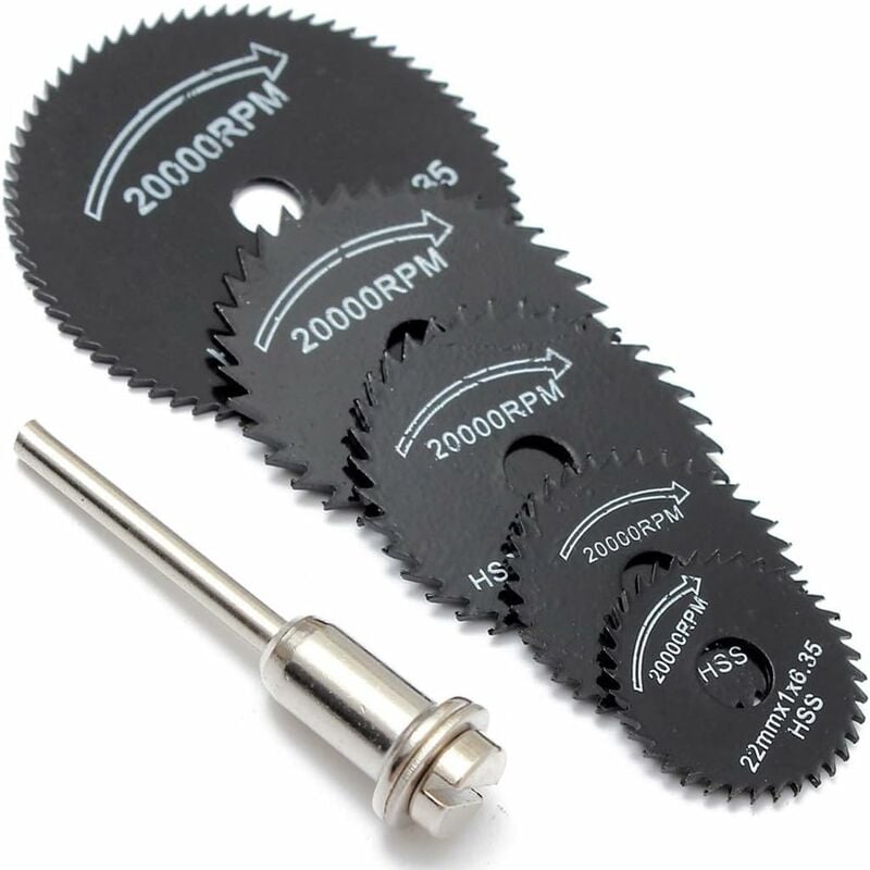 6 Pack Circular Saw Blades For Dremel Tool Cutting Wood Metal