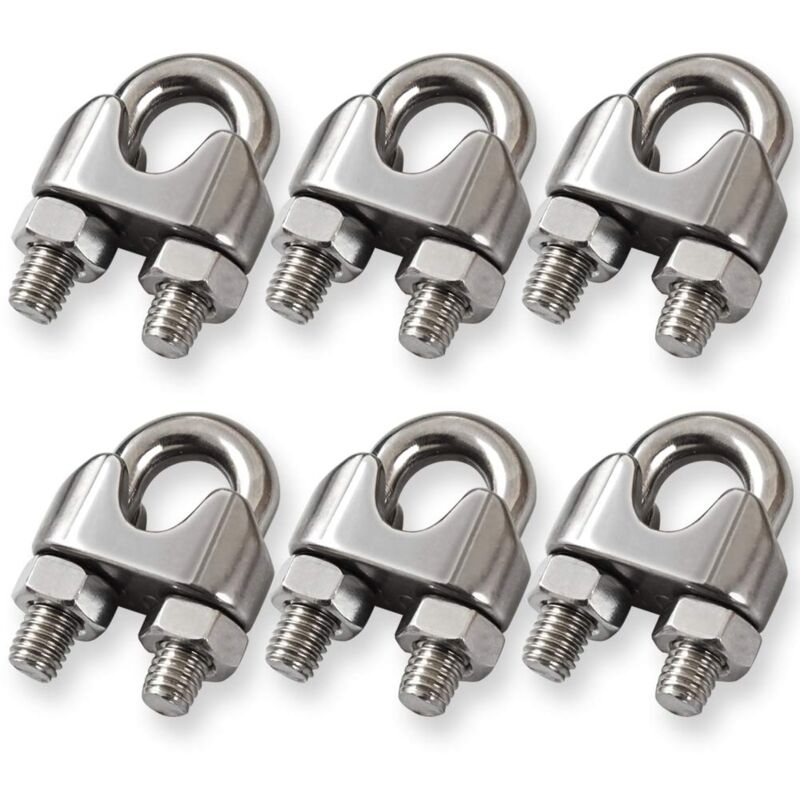 Memkey - 6-pack M10 9.5 mm cable ties made of 304 stainless steel