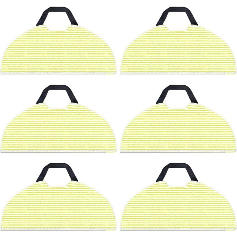 Ymyny - 6-Pack Replacement Cleaning Cloths for Shark RV2610WA AV2610WA ai Ultra 2-in-1 Robot Vacuum Cleaner, Microfiber Cloths for Shark ai Ultra