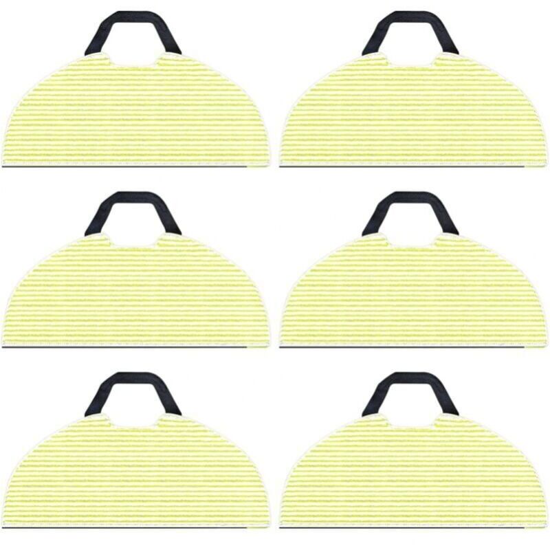 Odipie - 6-Pack Replacement Cleaning Cloths for Shark RV2610WA AV2610WA ai Ultra 2-in-1 Robot Vacuum Cleaner, Microfiber Mop Cloths for Shark ai