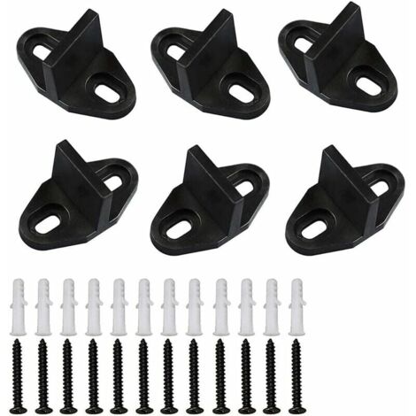 6 Pack Sliding Barn Door Floor Tracks with Screws - Floor Tracks for Sliding Wood Door