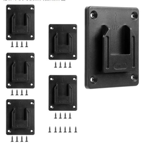 6 Pack Wall Mount Machine Stand for Dewalt 12-20V/Milwaukee 14.4-18V Drill Tools