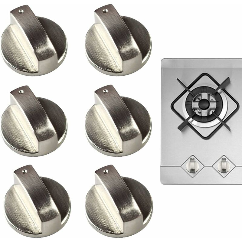 (6 Packungen) 6 mm Gasherd-Knopf, Gasherd-Knopf, Universal-Gasherd-Knopf, Gasherd-Bedienknopf, Ofenschalter | 06931857143678 (6 Packungen) 6 mm Gasherd-Knopf, Gasherd-Knopf, Universal-Gasherd-Knopf, Gasherd-Bedienknopf, Ofenschalter | 06931857143678