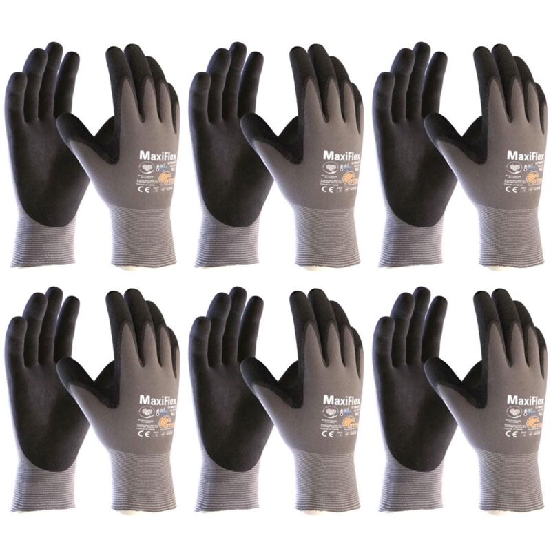 Image of 6 paia di guanti da lavoro ATG MaxiFlex® Ultimate™ con ad-apt® 42-874 (Misurare 10)
