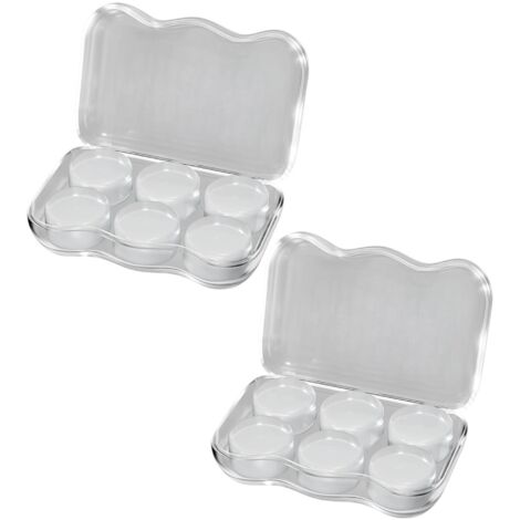 6 paires de bouchons d'oreilles pour dormir, réutilisables, en silicone, anti-bruit, transparents