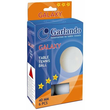 6 palline Galaxy - 3 stelle - ping pong