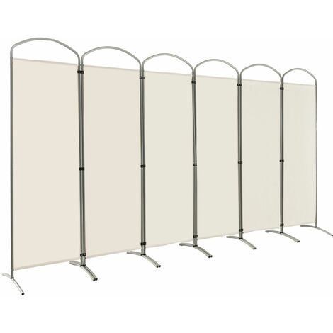 6 Panel Room Divider 188cm Folding Privacy Screen Portable Freestanding Divider