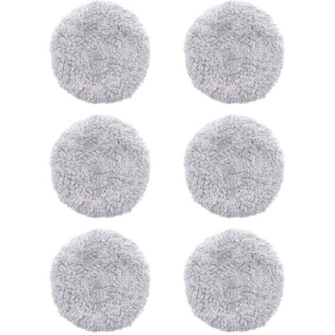 6 paños de repuesto lavables para robot limpiacristales HOBOT 168/188, almohadillas de microfibra, accesorios reutilizables, modelo: gris, 6 piezas