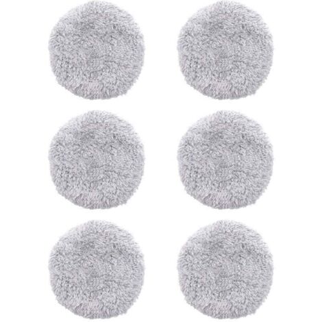 6 paños de repuesto lavables para trapeador HOBOT 168/188, almohadillas de microfibra reutilizables, modelo: gris, 6 unidades