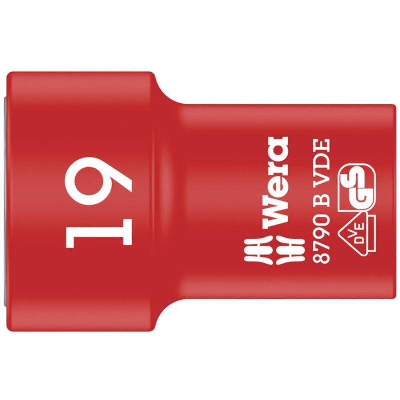 8790 b vde 05004963001 6 pans extérieurs Douille 19 mm 3/8 (10 mm) - Wera