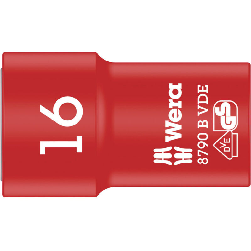 8790 b vde 05004960001 6 pans extérieurs Douille vde 16 mm 3/8 (10 mm) - Wera