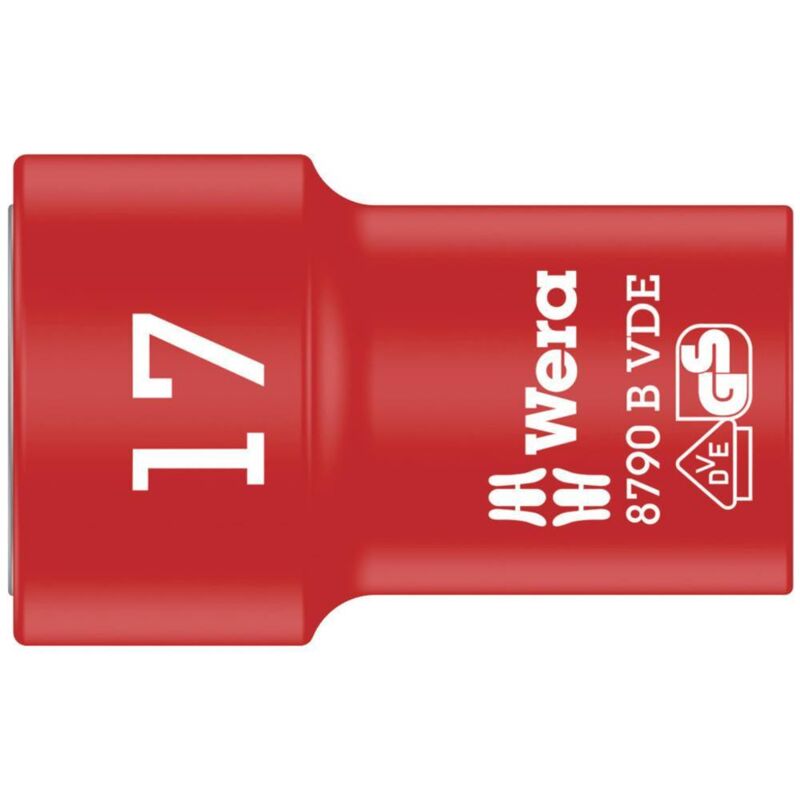 8790 b vde 05004961001 6 pans extérieurs Douille vde 17 mm 3/8 (10 mm) - Wera