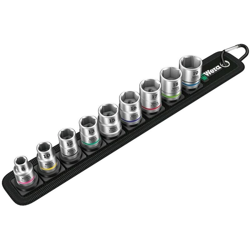 Wera - Set de 9 douilles Zyklop 3/8' Belt b 4