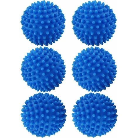6 Pcs Balles De SéChage, Boule De Lavage pour Machine à Laver Boule De  Séchage Réutilisable Balle De Sèche-Linge Boule De Lessive