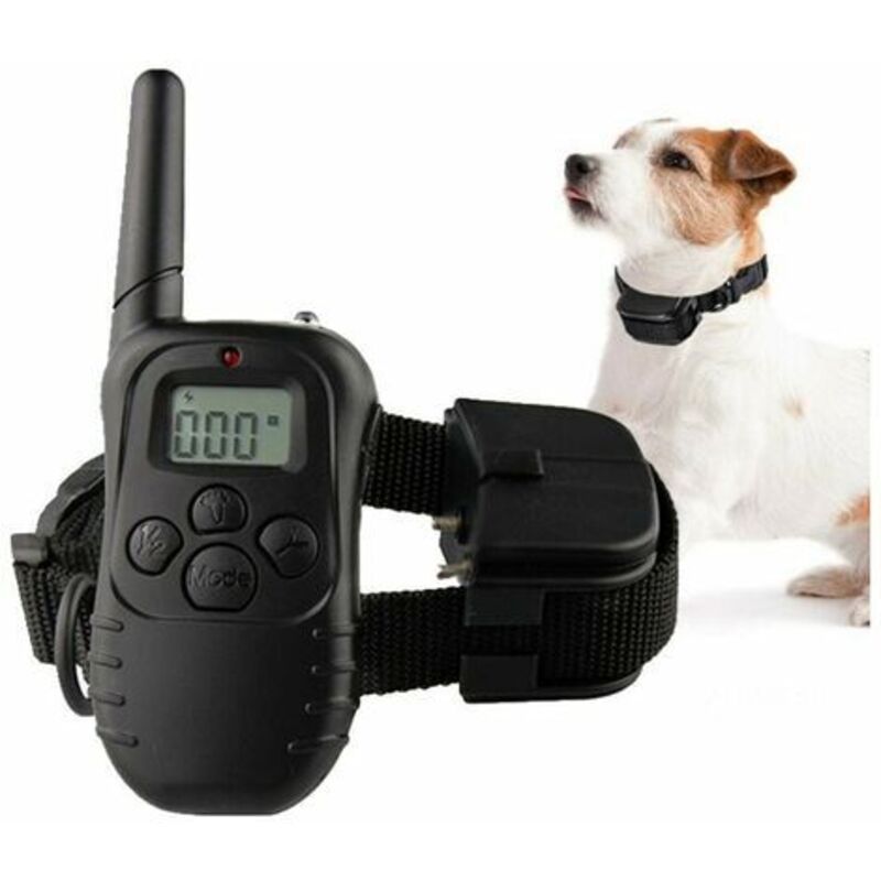 Collier de Dressage pour Chien - Collier Electrique pour Chien, avec Beep Vibra Choc Collier Dressage Chien étanche et Rechargeable 300 Mètre Collier