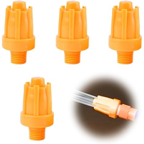 6 Pcs Buse De Soufflage d'Air 16 Pores, Souffleuse à Air 1/4 "Pour Séchage Plat Dair Accessoires Compresseur d'Air, Retrait de la Poussière Sec l'Air Jaune B. -