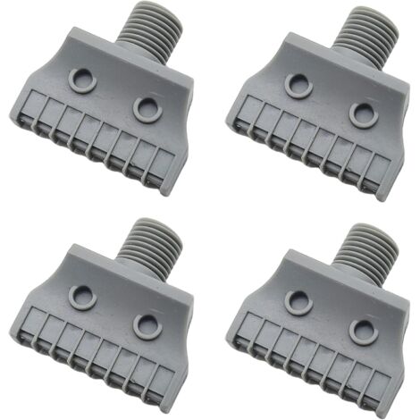 6 Pcs Buse De Soufflage d'Air 16 Pores, Souffleuse à Air 1/4 "Pour Séchage Plat Dair Accessoires Compresseur d'Air, Retrait de la Poussière Sec l'Air Mini Gris -