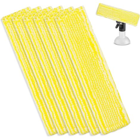 6 Pcs Chiffons de Nettoyage en Microfibre pour Karcher Bonnette Microfibre Lingette pour Lave Vitre Karcher WV2 WV5 WV6 Plus Premium pour Nettoyeur Vitre Aspirateur de Fenêtre Accessoires