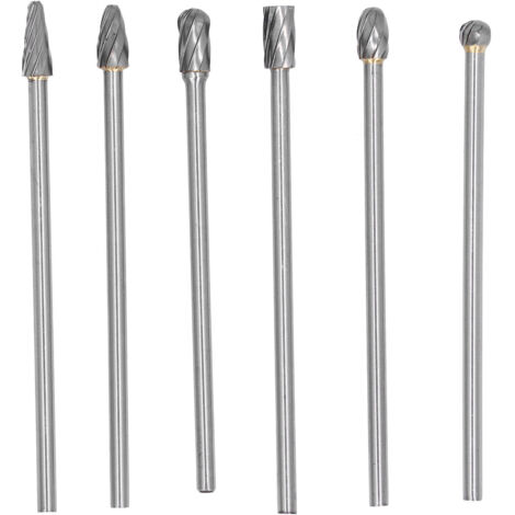 6 Pcs en Carbure de Carbure d'ensemble d'allongement en Acier Tungstène Rotation Kit de Portage de la Tête pour Forage de Forage à Forage à Forage élevé: l'ensemble des Terriers en Carbure a de