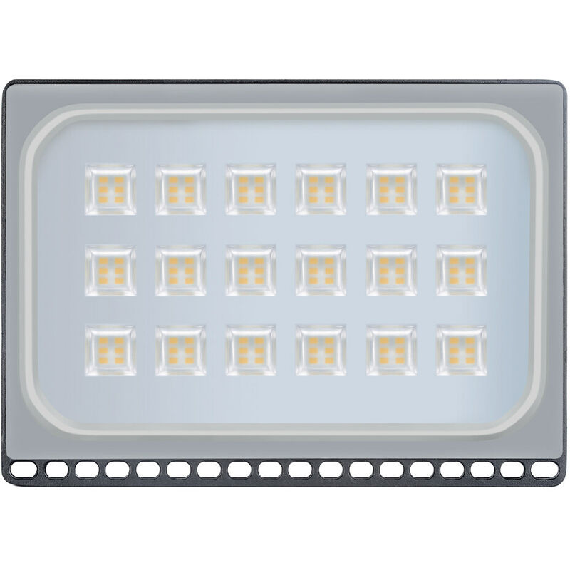 

6 PCS Lámpara LED para reflector de exterior de 100W SMD Blanco cálido