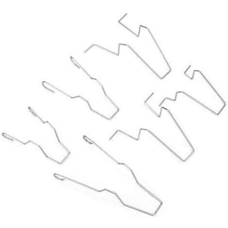 6 PCS Phare en Acier Phare Dip Faisceau Faisceau Tête Lampe Ampoule de Maintien Ressort Clip Pince, Clips de Fixation des Ressorts de Suspension pour H1/H3/H4/H7, 5ZHSFULLKIT