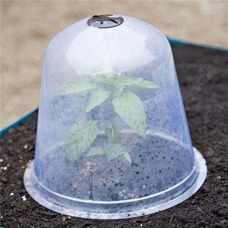 6 PCS Réutilisable Jardin Plante Cloche En Plastique Dme De Protection Semis Couvre pour Jardin Extérieur.