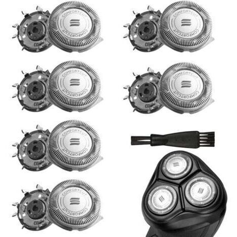 6 Pcs SH50/30 Têtes de Compatible avec Philips Serie 3000 5000 et AT8xx/AT7xx/PT7xx,Têtes de Rasoir avec Nettoyage Brosse,Lames De Remplacement pour Philips, Accessoires Pour Rasoir