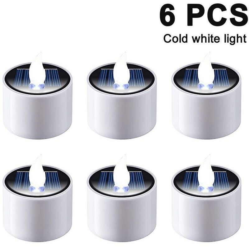 Image of 6 Pcs Solar Lantern Tealights Rechargeable&hellip;