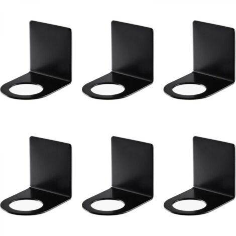 6 Pcs Support Mural pour Pompe à Main, 27mm Porte Distributeur Crochet Distributeur de Savon Support Mural Acier Inoxydable Porte-Shampooing pour Cuisine, Salle de Bainle