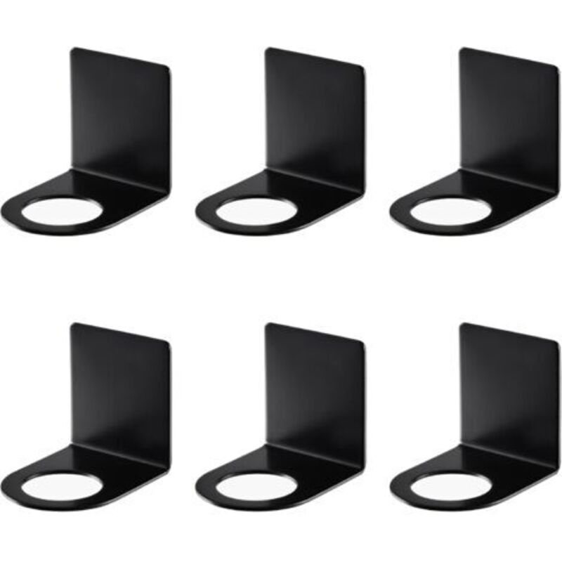6 Pcs Support Mural pour Pompe à Main, 27/3.3mm Porte Distributeur Crochet Distributeur de Savon Support Mural Acier Inoxydable Porte-Shampooing pour