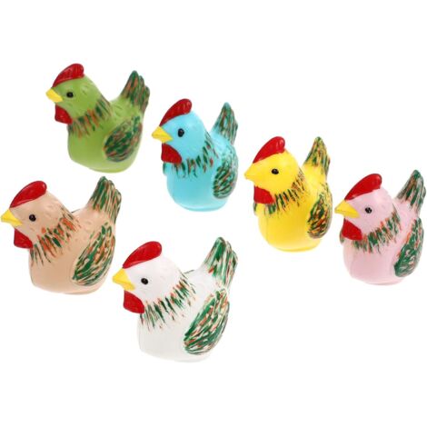 6 pezzi figurine di animali pasquali figurine di animali in miniatura mini figurine figurine di fattoria figurine di animali per la festa di compleanno di Pasqua Natale