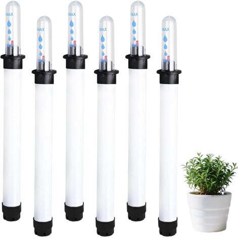 6 pezzi Indicatore dell'acqua per piante, Igrometro per piante, Tester di umidità per piante, Indicatore dell'acqua idroponica, Indicatore del livello di irrigazione preciso per piante da interno, per