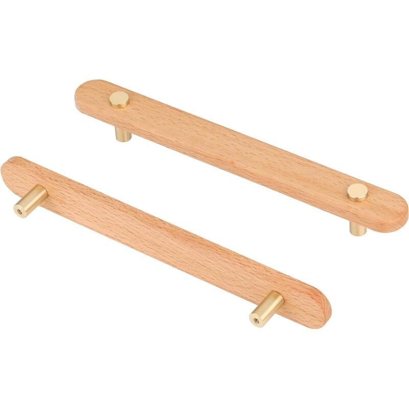 6 Pezzi Maniglie per Armadi in Legno con Viti