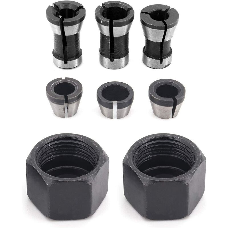 6 Pezzi Testa Mandrino hss, 6mm 6.35mm 8mm