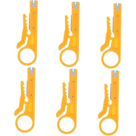 6 Pezzi Utensile Elettrico Multifunzione Professionale per Tagliare e Crimpare Spellafili per Elettricista per Officina, Ufficio e Uso Domestico