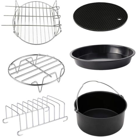 6 Pi ces de Plats de Cuisson 20 CM en Acier Inoxydable