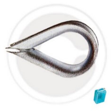 6 piA ces de cosses, cosse de cA ble en acier galvanisA gr 4 pour les dessus d&39anneau de corde de corde