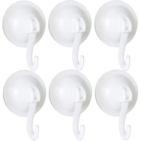 6 Pices Crochets Ventouse 70mm Muraux Cintres Rutilisables Tanche Et Non Marquants Pour Manteaux Charpes Serviettes Sacs Cls Dans Salle De Bain Cu
