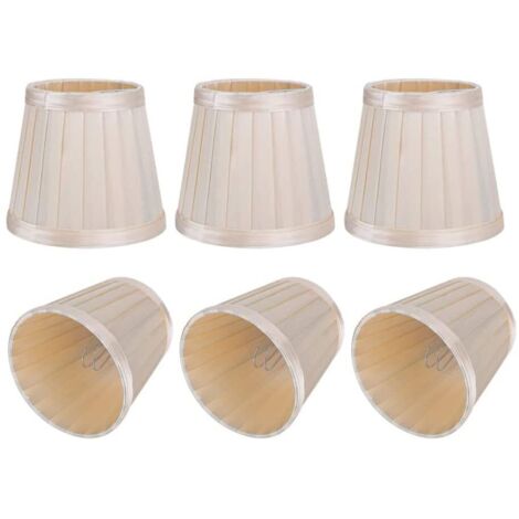 6 pices durable moderne simple lustre pendentif lampe abat-jour couverture tissu abat-jour pour la maison applique murale