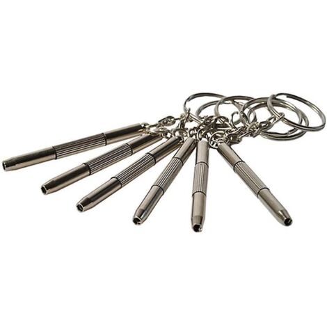 6 Pices Tournevis Multifonctionnel Lunettes Mini Outil  Main 3 En 1 Lunettes Tournevis Lunettes De Soleil Montre Kit De Rparation Avec Porte-cls