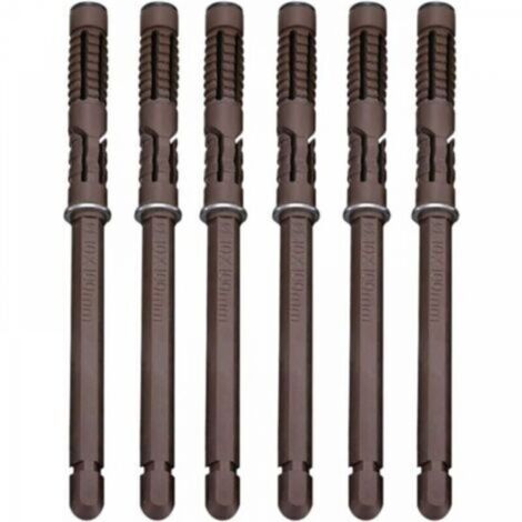[6 pièce] Ø10x100 mm Concealed Flottant Support de Tablette Montage Mural Supports étagères - Lourd Devoir Support Invisible Supports à Tablette Cachés pour DIY Etagères Murale Conseil Flottant